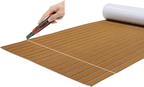 Teak Yacht Flooring Flooring Floor Yacht Boat Flooring Eva Marine Flooring Mat Non-Slip Self-Adhesive Decking Decorative Pad for Boat Yacht