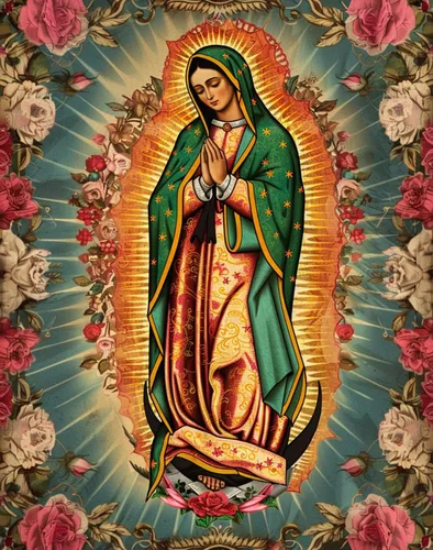 5D DIY Diamond Art Painting Virgen María taladro redondo completo bordado para decoración de pared 12X16 pulgadas