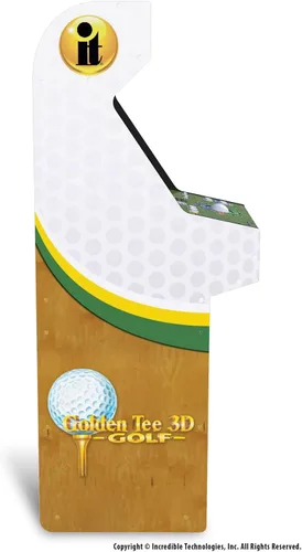 Vista 4 de ARCADE1UP Golden Tee 3D Deluxe Arcade Machine, Built for Your Home, Over 5-Foot-Tall Cabinet with 8 Classic