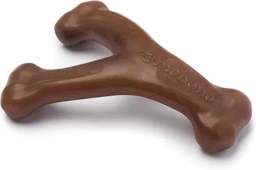 Vista 17 de Benebone Wishbone - Juguete masticable duradero para perros para masticadores agresivos, fabricado en Estados Unidos, pequeño, sabor a tocino real