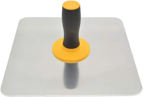 Vista 6 de Soporte para tablero de mortero, halcón de enlucido de aluminio con mango de agarre suave, pintura casera con mango herramienta de enlucido