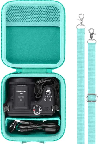 Vista 15 de Estuche para Cámara Compatible con KODAK PIXPRO AZ405/AZ425/AZ255/AZ401/AZ528 Cámara Digital para Vlogging, Estuche Negro