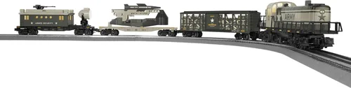 Lionel Army Freight Electric O Gauge Bluetooth 5.0 Set de Tren Eléctrico con Control Remoto