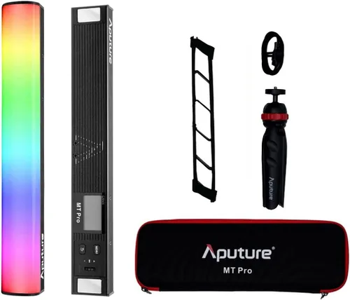 Aputure MT Pro RGB Light Wand 7.5W Salida bicolor 2000K -10000KPixel-mapeable RGBWW Mini tubo LED Soporte Sidus Link App/DMX/RDM Control (11.8 in)