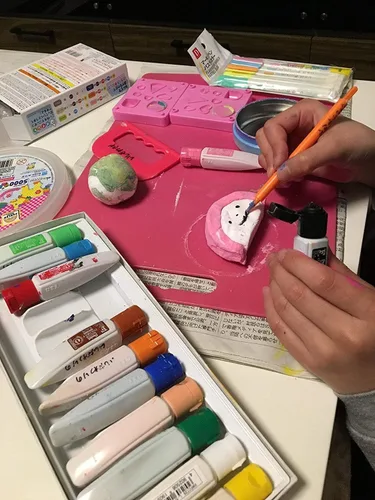 Vista 3 de Arcilla suave (juego de 4, rosa)