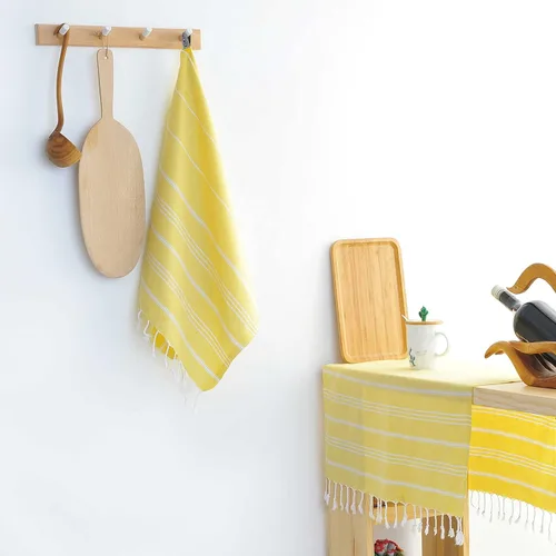 Vista 36 de Cacala Toallas de cocina 100% algodón turco, altamente absorbentes, suaves, de secado rápido, con lazo para colgar, para gimnasio, yoga, baño