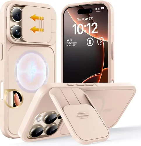 Vista 39 de TOCOL Funda para iPhone 11, compatible con Magsafe, protección completa de cámara, imanes integrados, protección contra caídas, funda translúcida