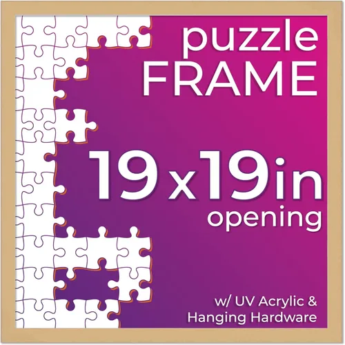 Vista 72 de Poster Palooza Kit de marco de rompecabezas de 11.25 x 38.25 pulgadas. El kit incluye hojas de pegamento para rompecabezas, marco de rompecabezas