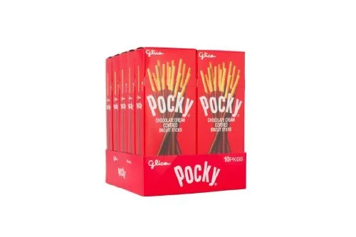 Glico Pocky - Palitos de galletas cubiertos de crema de chocolate, 1.41 onzas (paquete de 20) por Glico