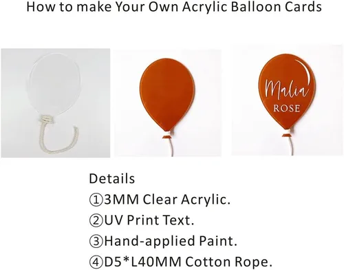 Vista 3 de Hello World - Tarjetas mensuales de acrílico para bebé, 3 piezas en blanco para anuncio de nacimiento, placa de regalo, letrero de hospital