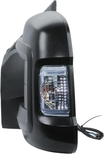 Vista 3 de Espejo lateral izquierdo del conductor, espejo eléctrico para puerta, sensor de temperatura de una sola luz, compatible con Ram Promaster 1500