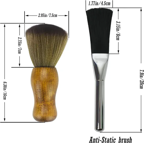 Vista 3 de GiantBee Kit de limpieza de estatua, cepillo antiestático, cepillo de limpieza de modelo profesional, kit de limpieza suave, cepillo de polvo