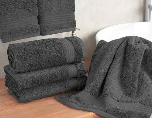 Vista 118 de Cotton Paradise 100% Cotton Turkish Washcloth Set for Bathroom, 4 Piece Soft Absorbent Small Hand Face Towels Wash Rags, Lilac