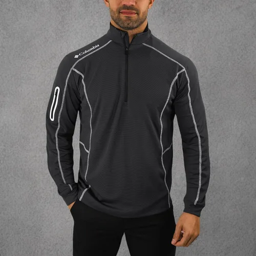 Vista 9 de Columbia - Sudadera Omni-Wick Shotgun de manga larga con cremallera de 14 para hombre