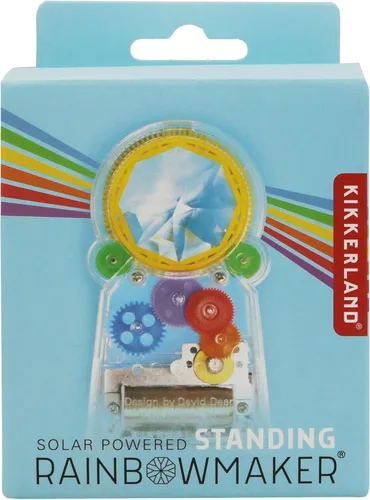 Vista 23 de Kikkerland Fabricante de arco iris con energía solar, atrapasoles de prisma, decoración divertida para ventanas del hogar, regalo único para Navidad
