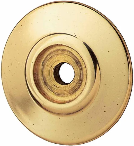 Renovators Supply Manufacturing Pomo para puerta de armario, roseta de latón brillante, 1.25 pulgadas de diámetro. Perilla redonda decorativa de