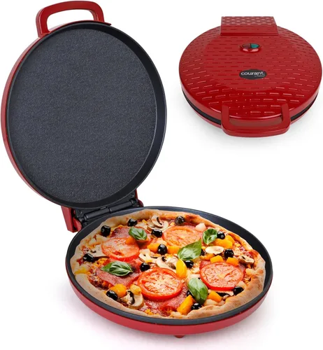 Horno para Pizza Courant 30 cm Máquina para Pizzas, Nuevo y Mejorado con Manija de Enfriamiento Térmico Antiadherente, Horno para Pizza y Calzones,