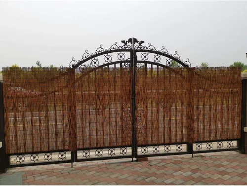 Vista 7 de Persiana enrollable para exteriores, persianas enrollables de bambú natural, decorativaimpermeabletranspirable, cortina de junco, cortina de paja