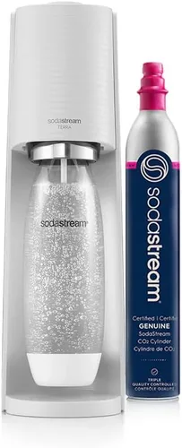 Vista 11 de SodaStream Terra - máquina para hacer agua con gas (azul niebla) con CO2 y botella apta para lavavajillas