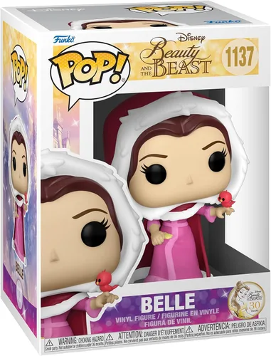 Funko POP Disney La bella y la bestia - Bella de invierno, multicolor, 3.75 pulgadas, 57587