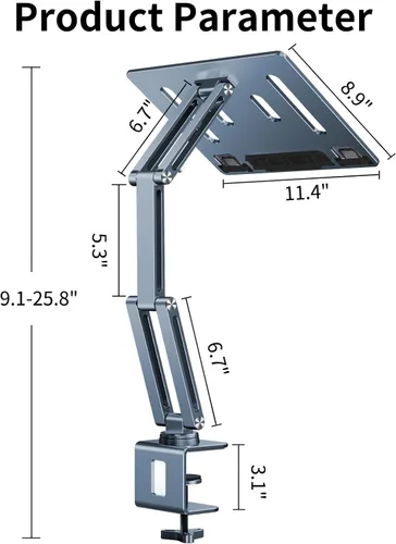 Vista 6 de Soporte ajustable para libros para lectura, soporte para libros para leer manos libres, soporte para libros de cocina, soporte para libro