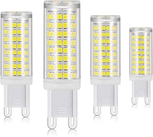 Vista 10 de Bombillas LED G9 de 75 W de repuesto para lámpara de araña, regulable 3000 K blanco cálido, paquete de 2