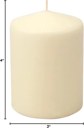 Vista 7 de Stonebriar Velas de pilar sin perfume de 80 horas de larga duración, 3 x 8, marfil, 6 unidades y 35 horas de larga combustión sin perfume, 3 x 4