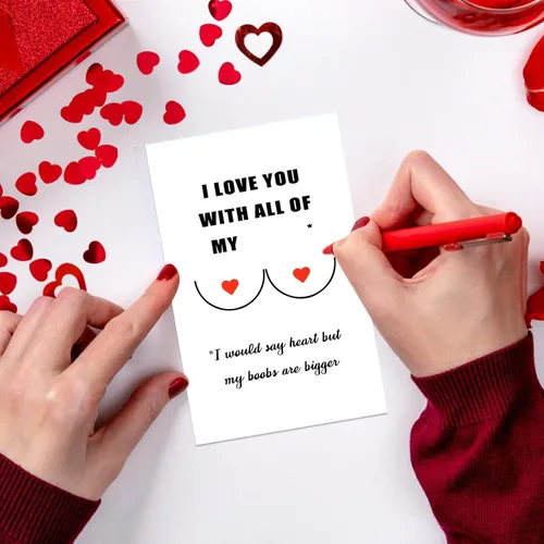 Vista 6 de Ithmahco Divertida tarjeta del día de San Valentín para él, tarjetas de San Valentín para él, tarjeta del día de San Valentín para marido de esposa