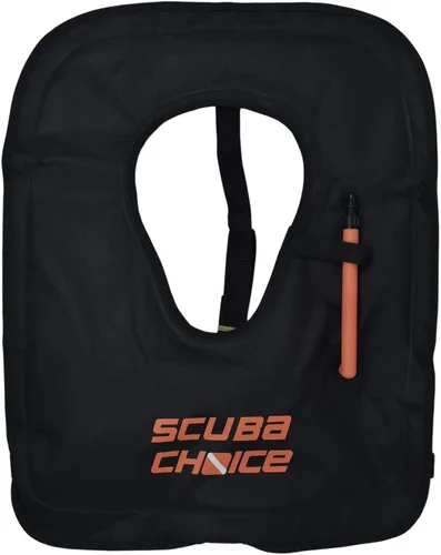 Vista 13 de Scuba Choice Adult Snorkel Vest with Name Box, Inflatable Snorkeling Vest for Adults, Easy Oral Inflator & Removable Strap