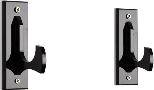 Vista 4 de WANLIAN Soporte de pared acrílico para montaje en pared, soporte para espada samurái, soporte de exhibición para todas las espadas Blak (1 pares)