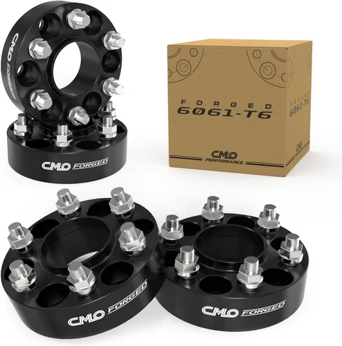 Vista 8 de Customadeonly Espaciadores de rueda True Forged 6 x 135 para F150 2004-2014 25 mm (1 pulgada) Juego de 2 - centrado en el cubo negro, se ajusta a