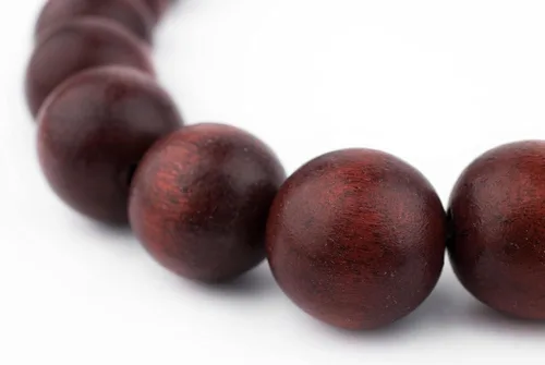 Vista 143 de TheBeadChest: cuentas de madera redondas naturales de 0.315 pulgadas, cuentas de madera sueltas espaciadoras para fabricar joyas, 4 tamaños