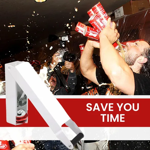 Vista 8 de Trituradoras de latas blancas para reciclaje – Trituradora de latas de pared resistente de aluminio para reciclaje compactador de botellas