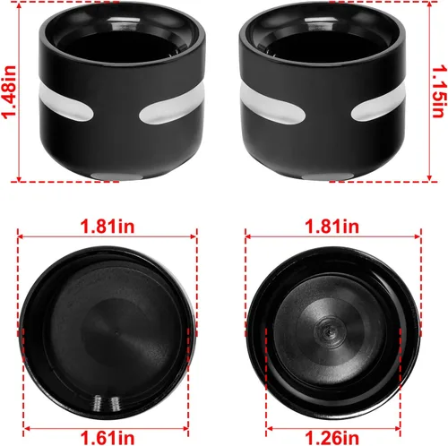 Vista 2 de TCT-MOTORPARTS Tapa de la tuerca del eje trasero para Harley Sportster 883 1200 Custom 09-13 Aluminio