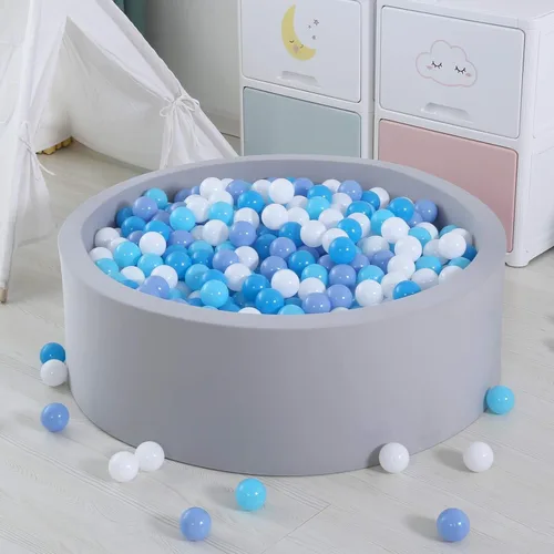 Vista 6 de GOGOSO Bolas de plástico para corral de bolas, de juguete, para bebés, niñas y niños, corral de juegos, corral de bebé, parque infantil, tienda