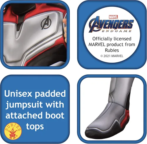 Vista 2 de Rubie's Child's Marvel: Avengers Endgame Deluxe - Disfraz de equipo, talla S