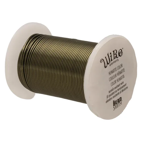 Vista 18 de The Beadsmith - Wire Elements - Alambre de cobre lacado calibre 18, resistente al deslustre, para fabricación de joyas, bobina de 10 yardas, 9.14