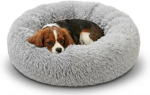 Vista 15 de Active Pets Cama Premium para Perros Pequeños en Forma de Dona, Se Adapta a Perros de Hasta 45 Libras, Funda Removible y Cojín Lavable, Felpa