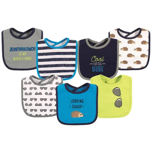 Vista 89 de Hudson Baby Baberos unisex de algodón para bebé, nube rosa, talla única (paquete de 2)
