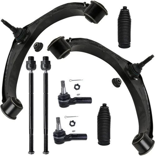 Vista 259 de Detroit Axle - Kit de ocho piezas - brazos de control de suspensión inferior delantero y trasero con juntas de bolas, extremos de barras