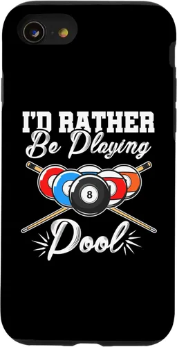 Vista 8 de Funda para iPhone 12 mini I'd Rather Be Playing Billards Pool Player Snooker de 8 bolas