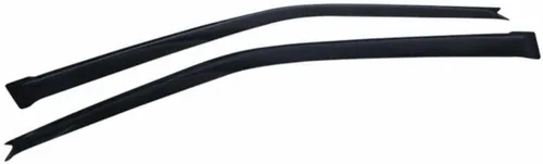 Vista 4 de 1 Pair Sun Rain Guard Window Visors Front Left Driver Right Passenger Upper Side Tape On External Window Slim Style Acrylic Smoke Tinted Set