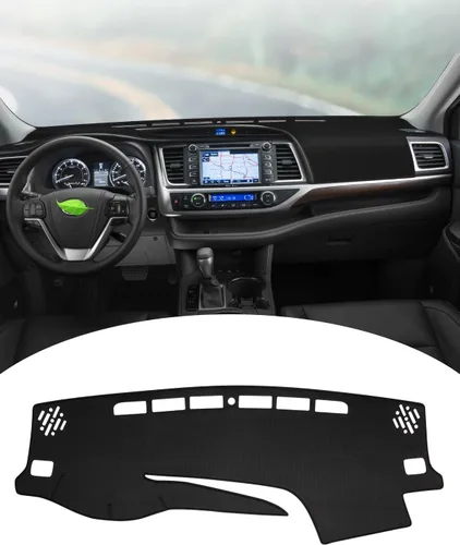 Vista 48 de FIILINES Cubierta para tablero Compatible con Mazda 3 2010-2013 Accesorios Tapete para tablero para Mazda 3 Accesorios Tapete para salpicadero