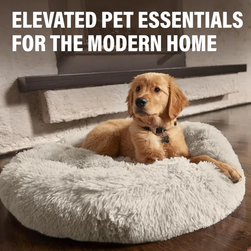 Vista 8 de Active Pets Cama Premium para Perros Pequeños en Forma de Dona, Se Adapta a Perros de Hasta 45 Libras, Funda Removible y Cojín Lavable, Felpa