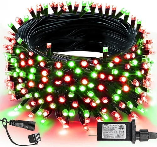 Vista 12 de TW SHINE - Luces de Navidad que cambian de color, 200 luces LED RGB de 66 pies, luces de Halloween para exteriores con control remoto, impermeables