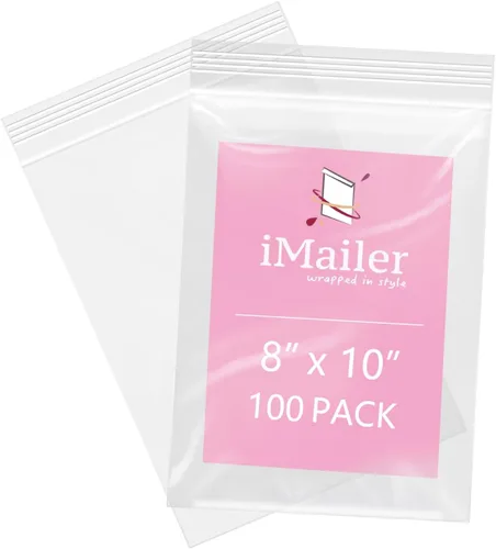 Vista 10 de iMailer - 100 unidades- Bolsa transparente con cremallera pequeña de 3 x 5 pulgadas - Bolsas de polietileno de plástico con cierre de 2 mil
