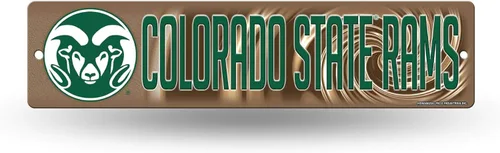 Vista 47 de NCAA Rico Industries Placa de calle de plástico Placa de calle de plástico de 4" x 16" Color del