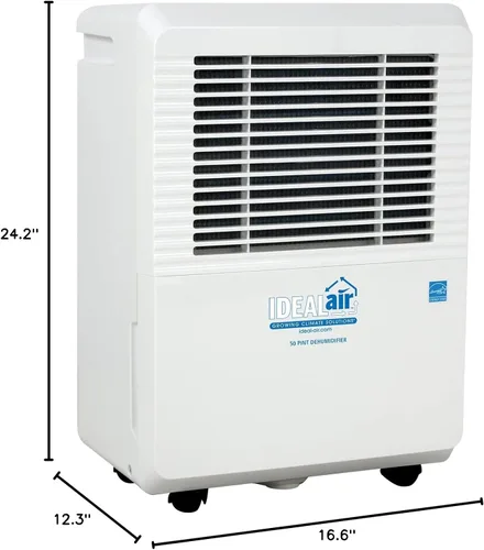 Vista 8 de Ideal-Air Deshumidificador de 30 pintas: elimina hasta 30 pintas de humedad del aire por día