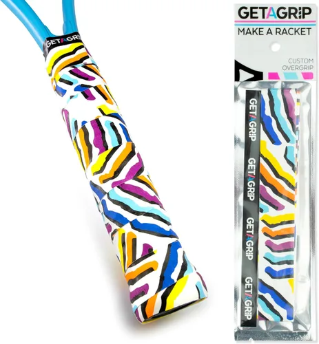Vista 36 de Get A Grip - Grip personalizado para raqueta de tenis - Agarre antideslizante/de secado rápido para tenis - Grip precortado para raqueta