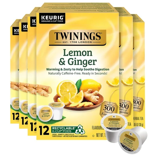 Vista 32 de Twinings Brew Over Ice - Té negro helado sin azúcar, 72 cápsulas K-Cup para Keurig, 12 unidades (paquete de 6), con cafeína